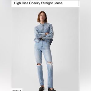 Gap High Rise Straight Jeans